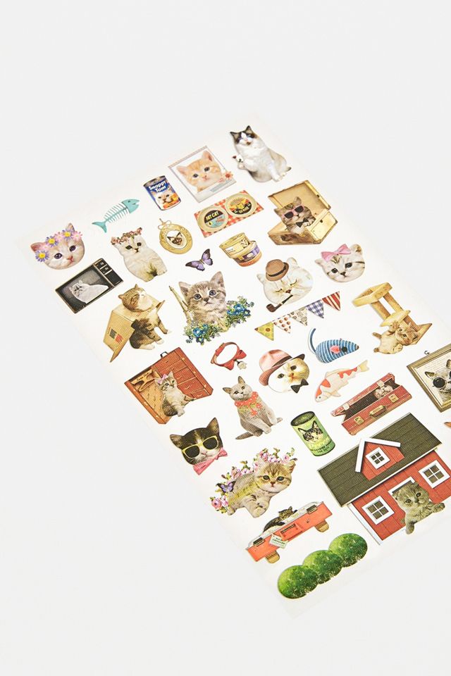 Sonia J. Design Alley Cat Korean Stickers Urban Outfitters UK