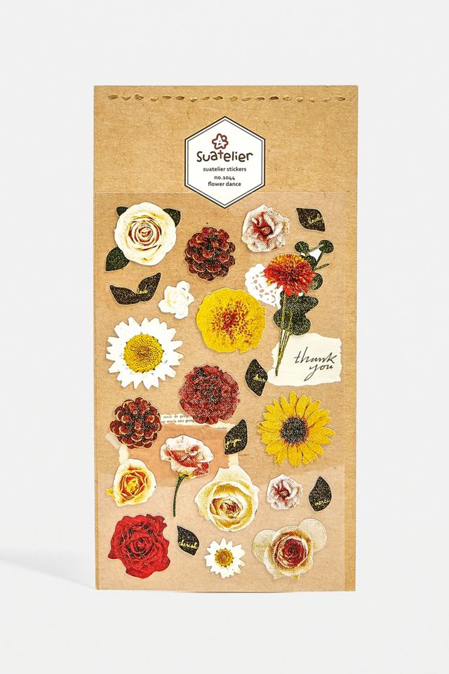 Suatelier Flower Dance Floral Cotton Stickers #1