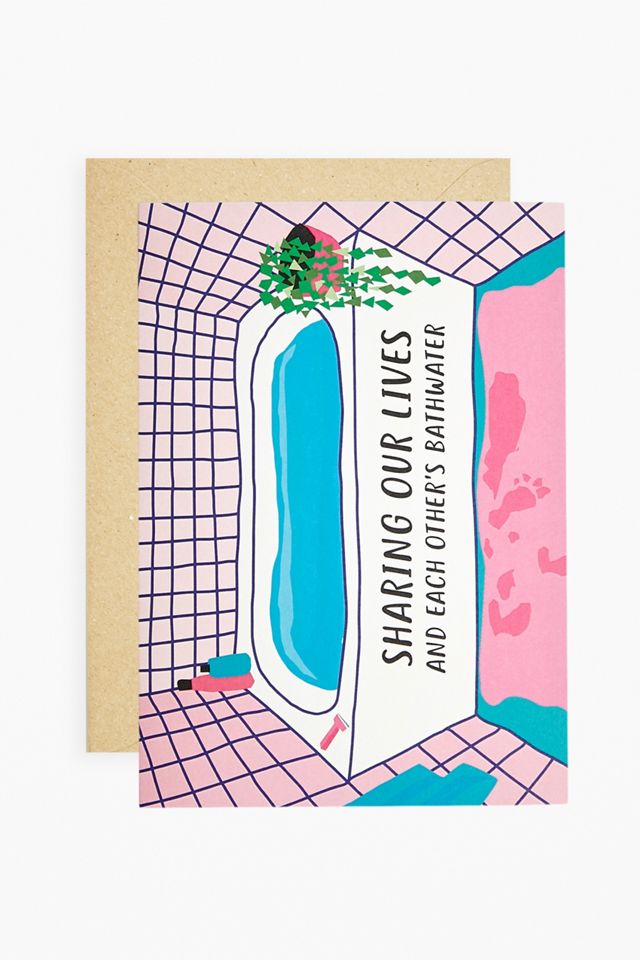 Paper Plane Bathwater Card