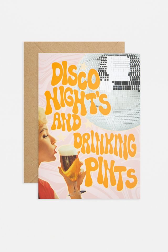 Disco Nights Greetings Card  #1