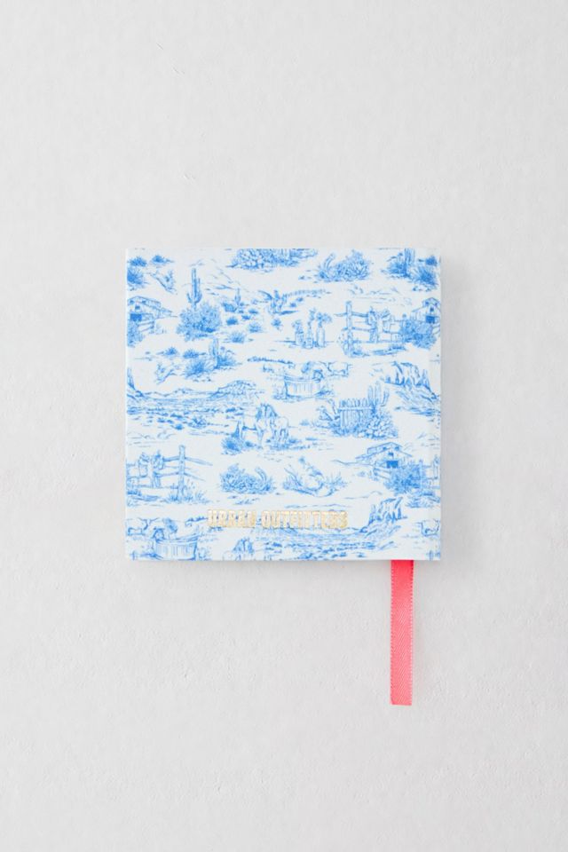 Western Toile Plain Mini Notebook #2