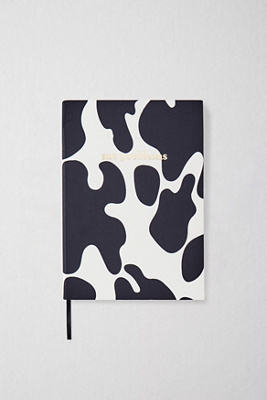 Cow Print Lined Notebook | Urban Outfitters UK