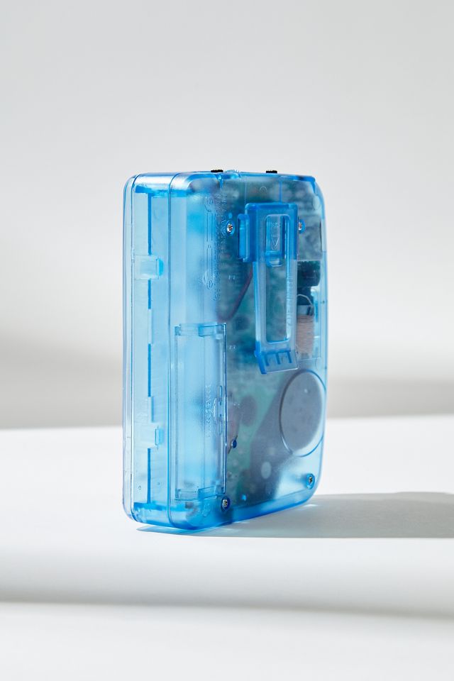 Clear Tech Blue UO Exclusive Cassette Player | Urban Outfitters UK