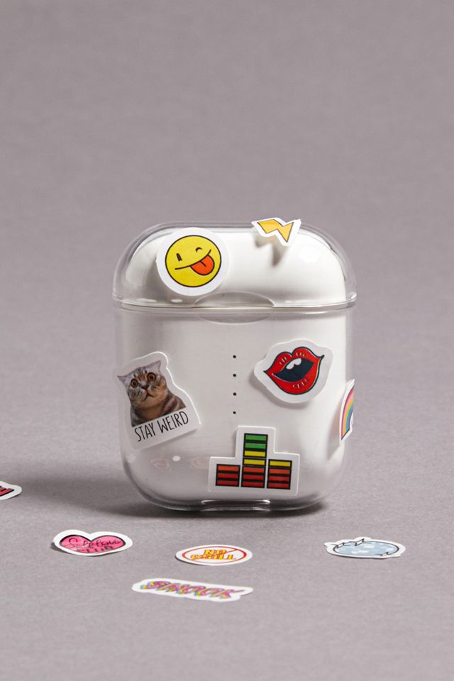 Stickers Hard Shell AirPods Case Urban Outfitters UK