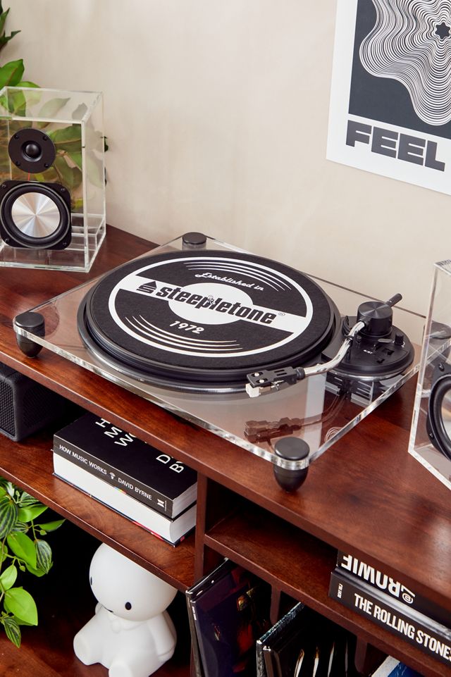 Steepletone SoHo Clear Professional Record Player & Bluetooth Speakers