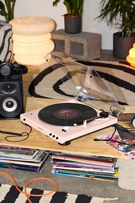 Lecteur de disques vinyles Bluetooth rose Audio-Technica LP60X-BT