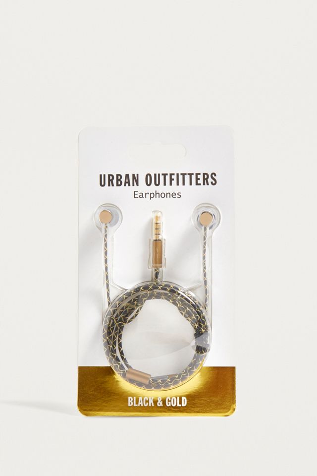 UO Black + Gold Earphones #1
