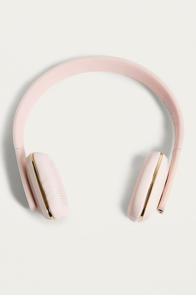 UO Pink and Gold Wireless Headphones