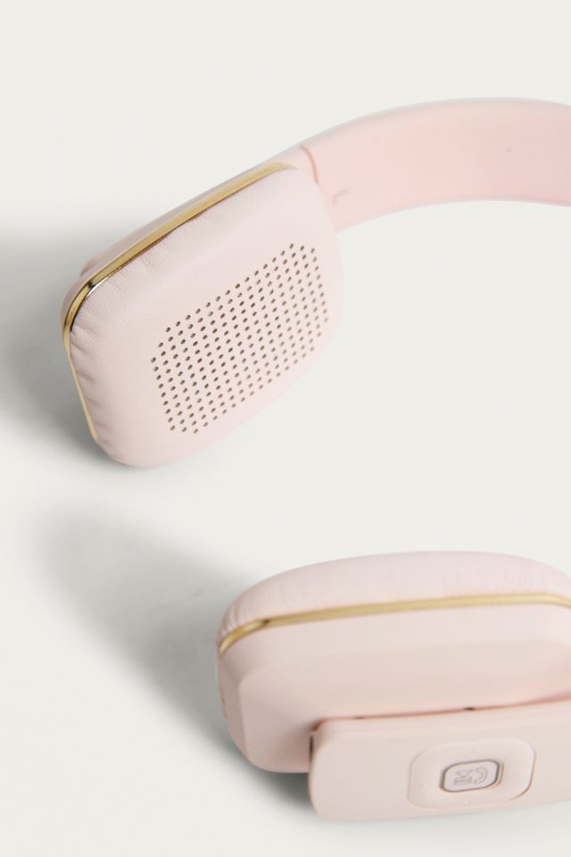 UO Pink and Gold Wireless Headphones #3