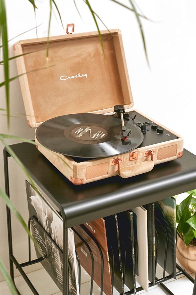 Crosley Cruiser Peach Velvet Bluetooth Vinyl Record Player #1