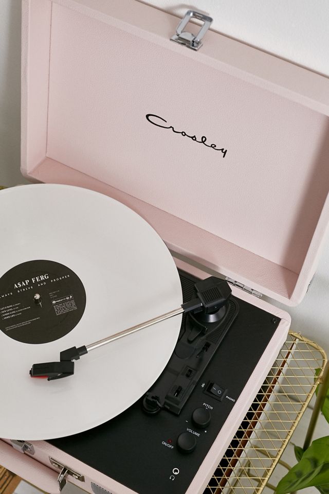 Crosley - Tourne-disque Cruiser bluetooth rose pastel exclusivité UO #1