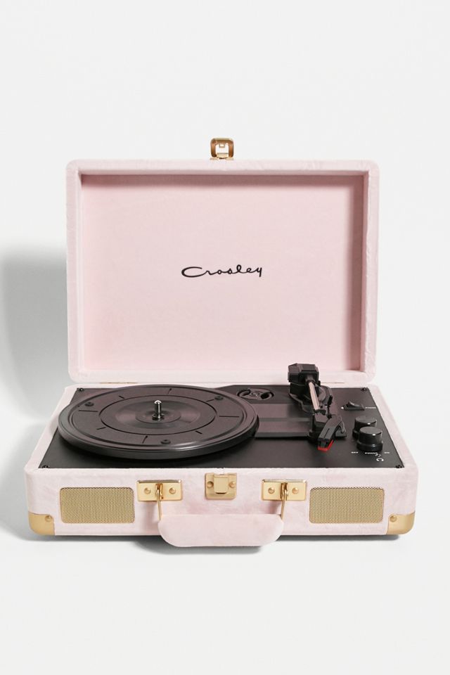 Crosley UO Exclusive Cruiser Pink Velvet Bluetooth Record Player