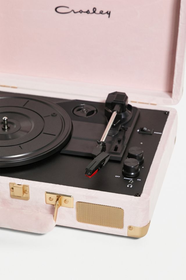 Crosley UO Exclusive Cruiser Pink Velvet Bluetooth Record Player #1