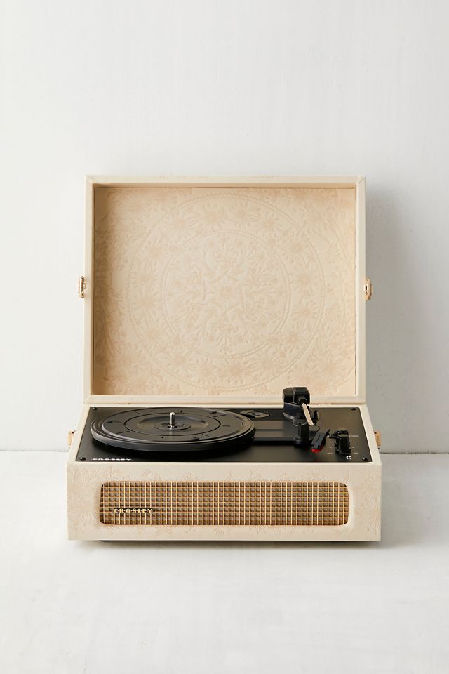 Crosley UO Exclusive Clara Floral Voyager Record Player With Bluetooth Input & Output #1