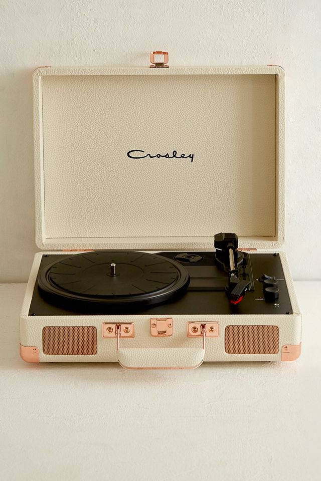 Crosley Cruiser Cream and Rose Gold Bluetooth Vinyl Record Player #1