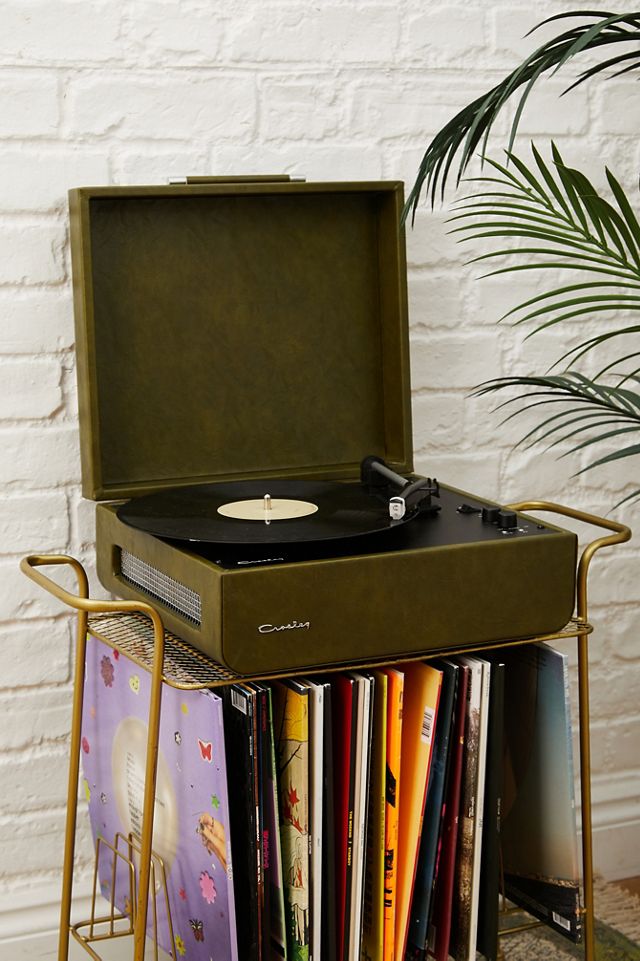 Crosley – Mercury Green Vinyl-Schallplattenspieler „Mercury“ in Grün mit Bluetooth-Eingang und -Ausgang