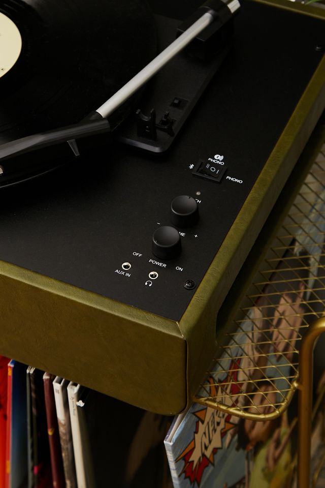 Crosley Mercury Green Vinyl Record Player With Bluetooth Input & Output #1