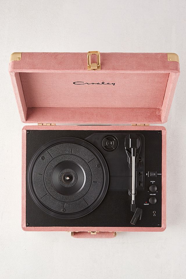 Crosley Cruiser Corduroy Rose Bluetooth Vinyl Record Player Crosley Cruiser Corduroy Rose Bluetooth Vinyl Record Player