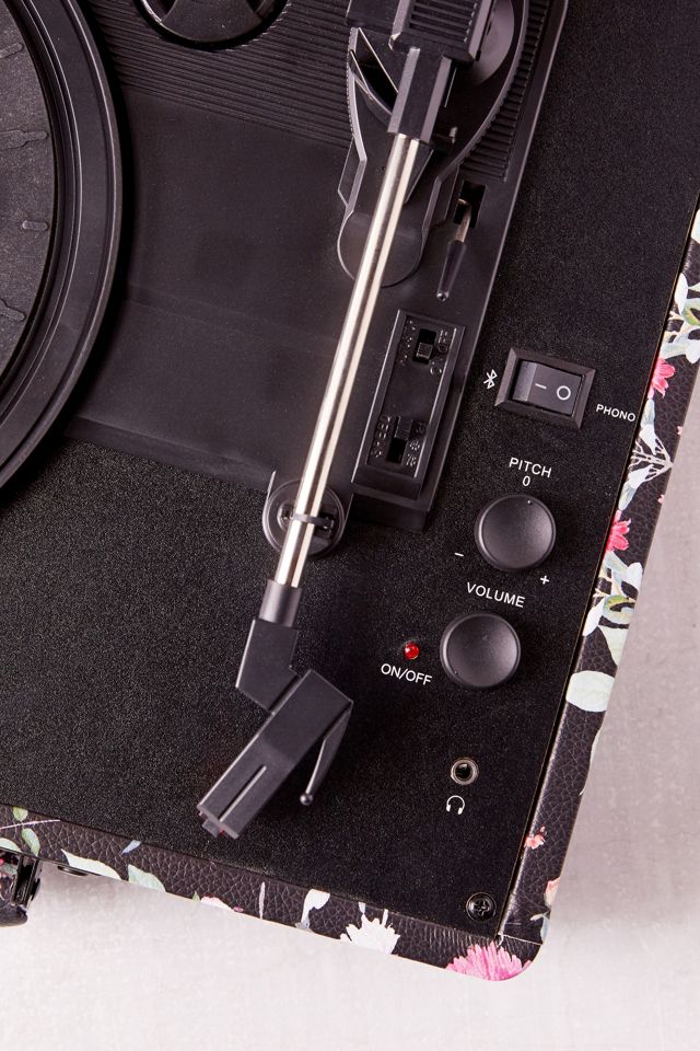 Crosley Cruiser Dark Floral Bluetooth Vinyl Record Player #4