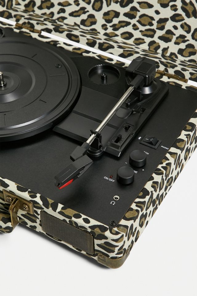 Crosley Cruiser Leopard Print Vinyl Record Player #1