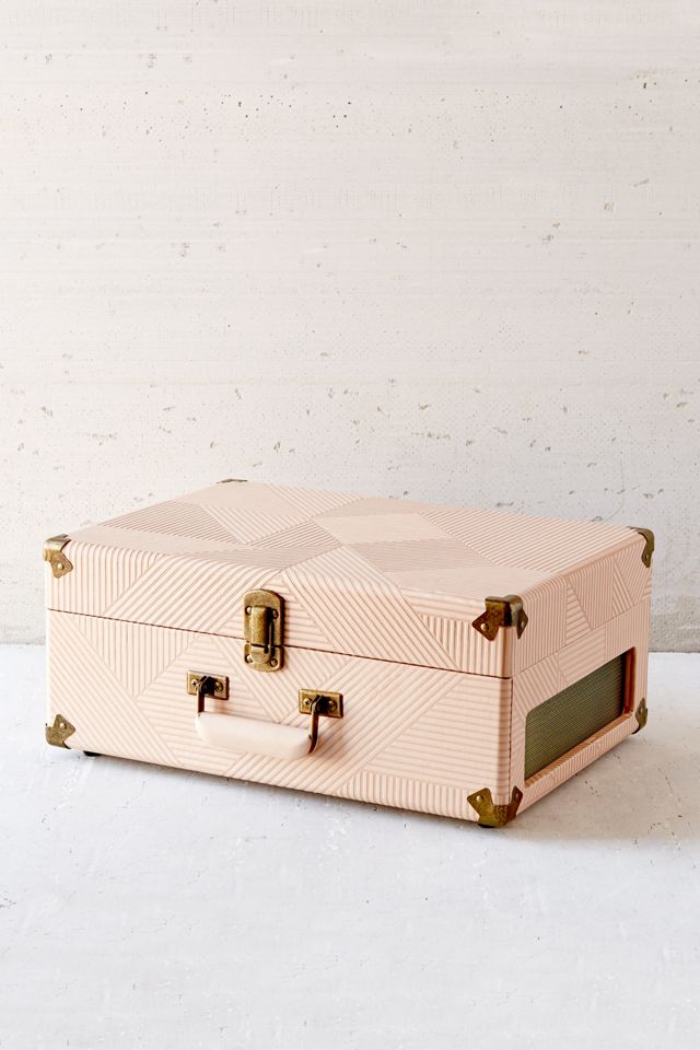 Crosley X UO Keepsake Peach Geo Portable Vinyl Record Player #1