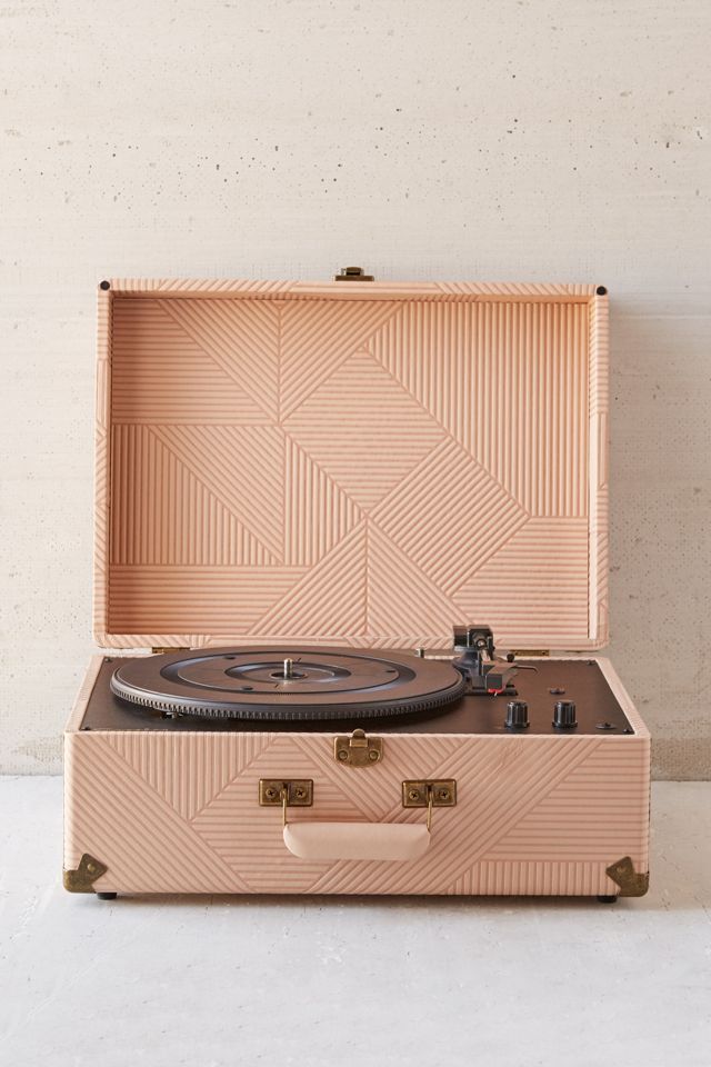 Crosley X UO Keepsake Peach Geo Portable Vinyl Record Player #2