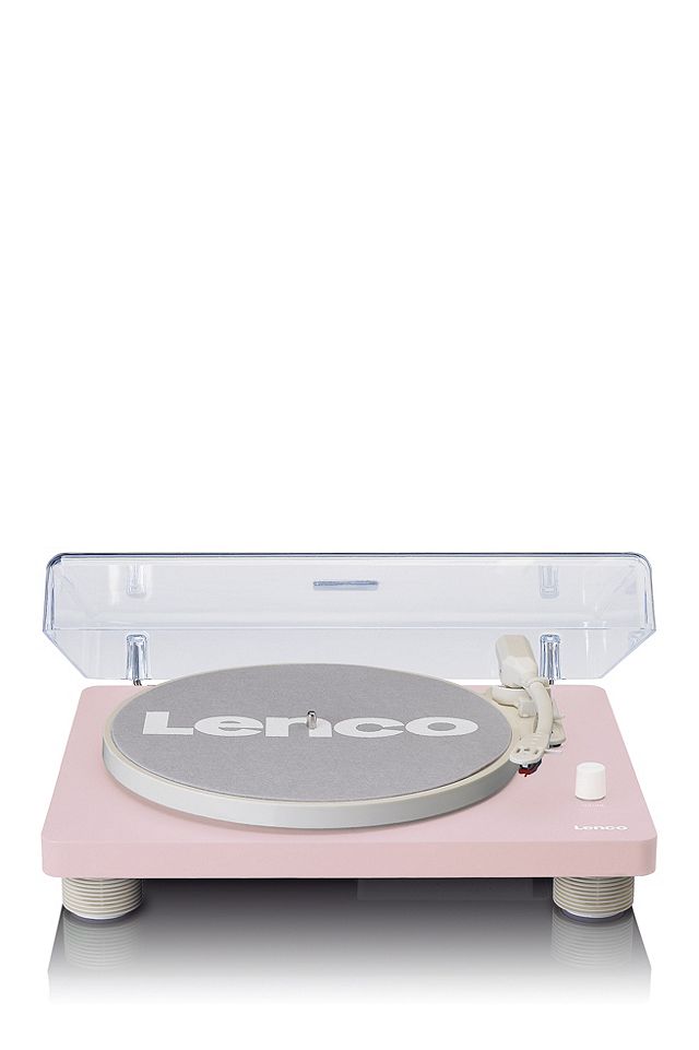 Lenco Pink LS-50 Turntable With Speakers | Urban Outfitters UK