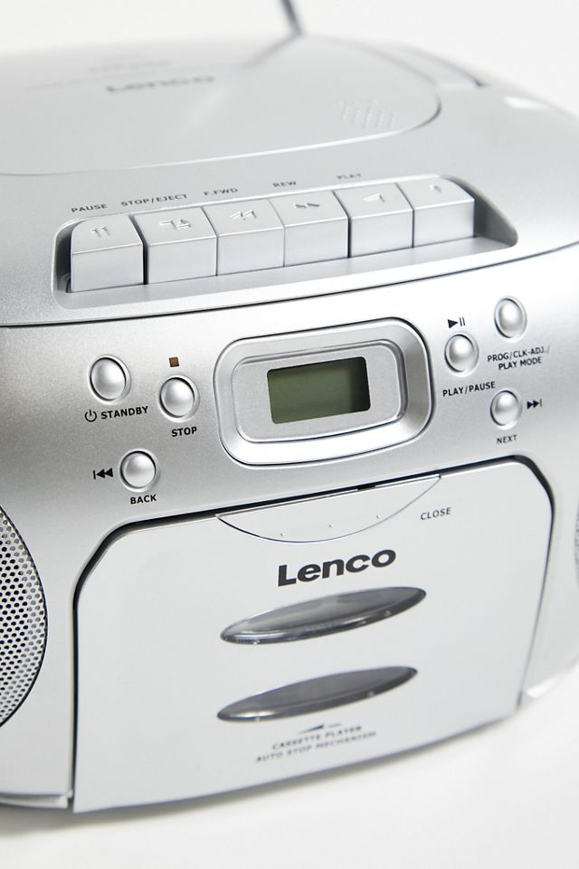 Lenco SCD-420SI SIlver Portable FM Radio CD-Cassette Player #4
