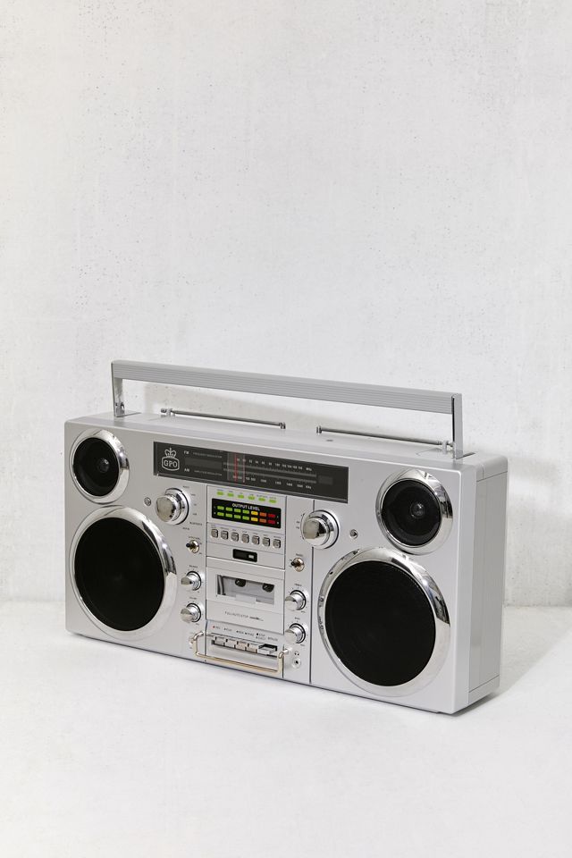 GPO Brooklyn Grey Portable Boombox + Music System #3