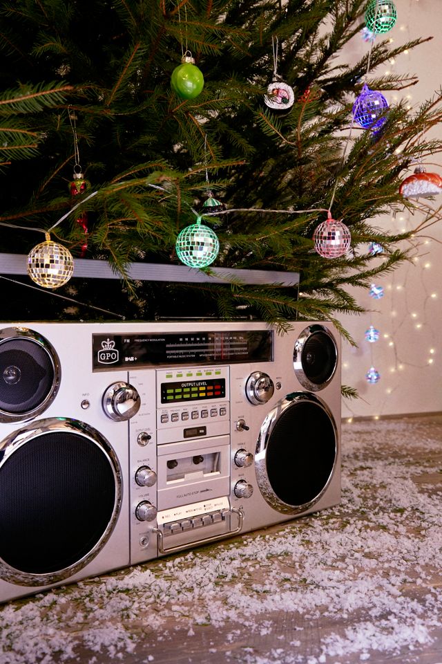 GPO Brooklyn Grey Portable Boombox + Music System #5