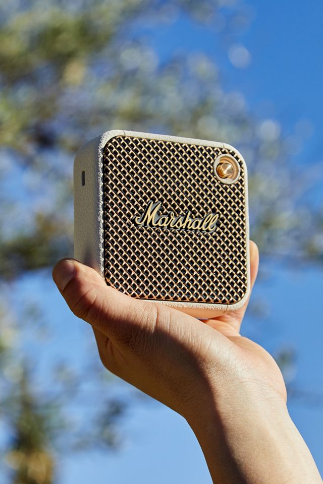 Marshall Cream Willen Portable Bluetooth Speaker | Urban Outfitters UK