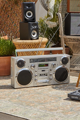 BROOKBLK BROOKLYN DAB+ CD BOOMBOX BLACK GPO GPO-BROOK-BLK main image 1