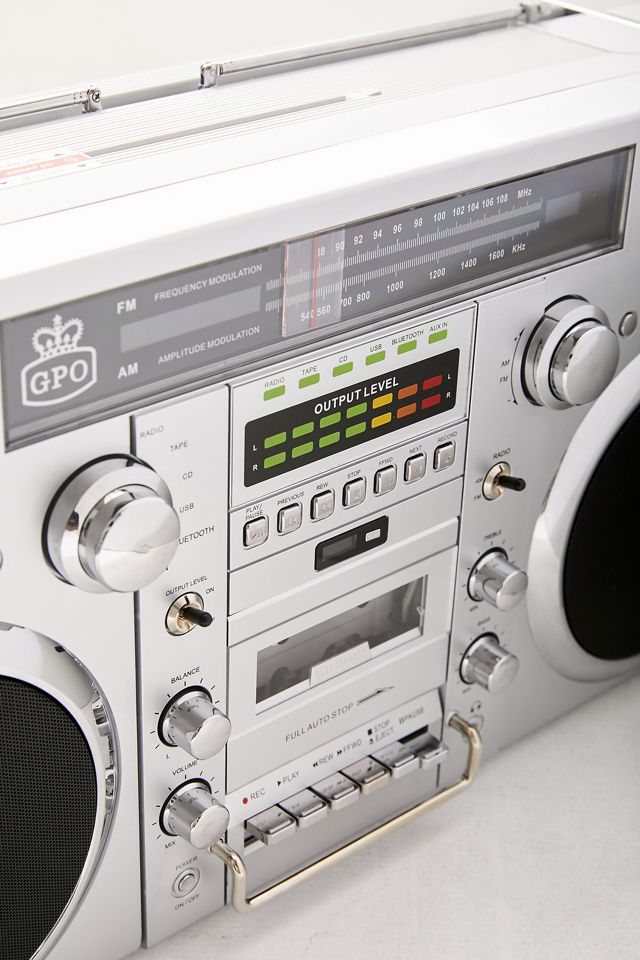 Boombox Estéreo GPO Silver Brooklyn #4