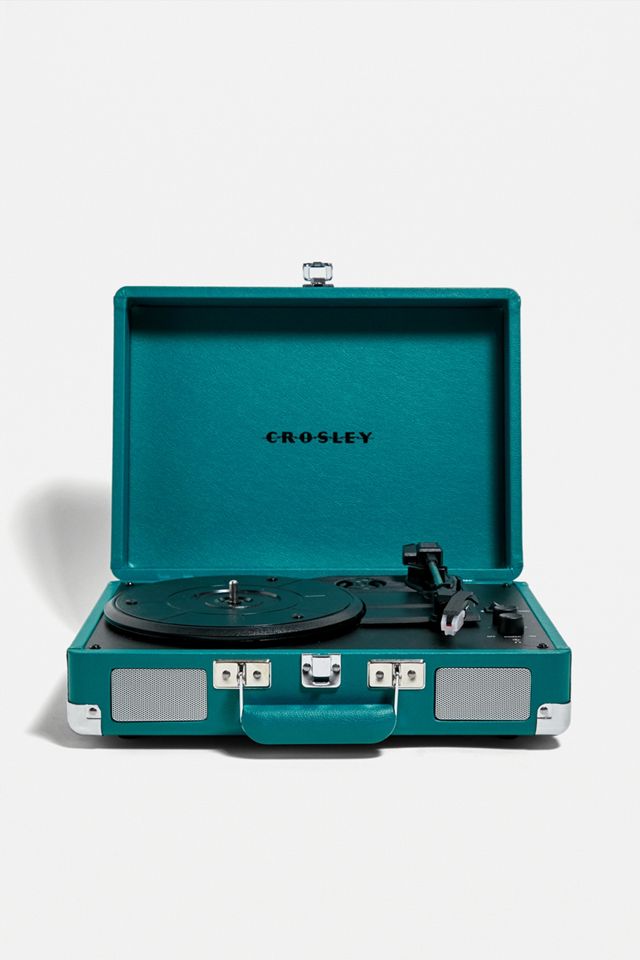Crosley Teal Cruiser Deluxe Portable Turntable Urban Outfitters UK