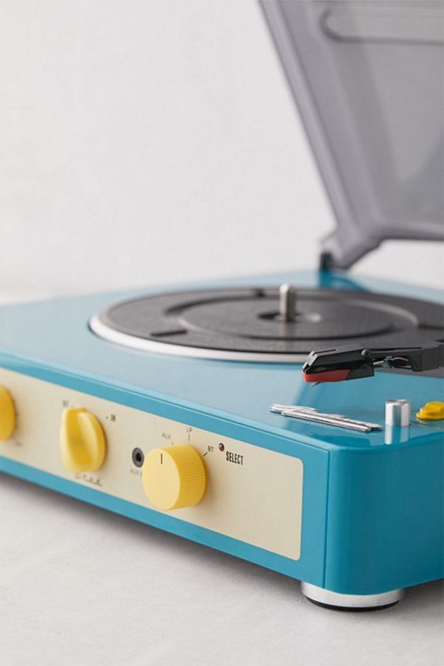 Gadhouse Teal Brad Retro Record Player With Speakers #2
