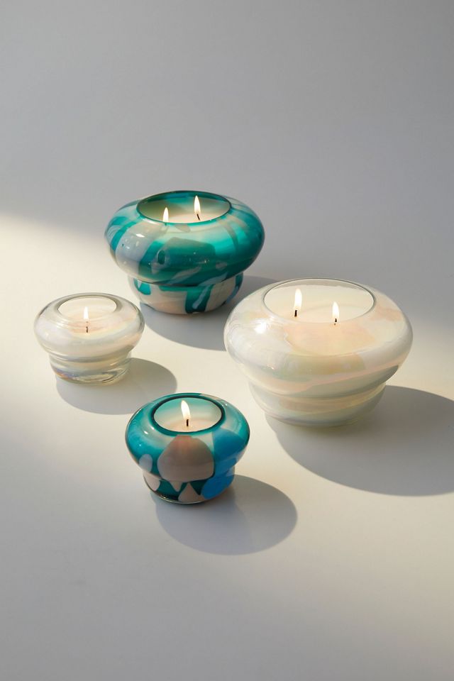 Carmella Blue Large Glass Candle  #3