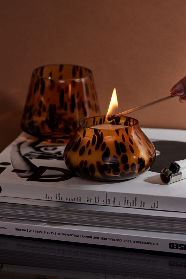 Candela a Forma di Lampada Ava Marrone Tartarugato #2