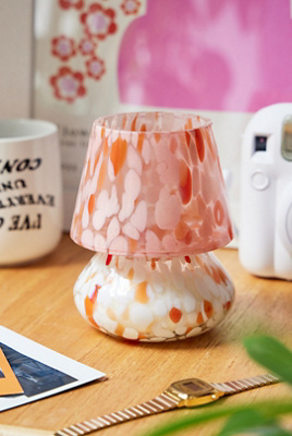 Urban Outfitters Ava Orange Tortoiseshell Lamp-Shaped Candle - Orange