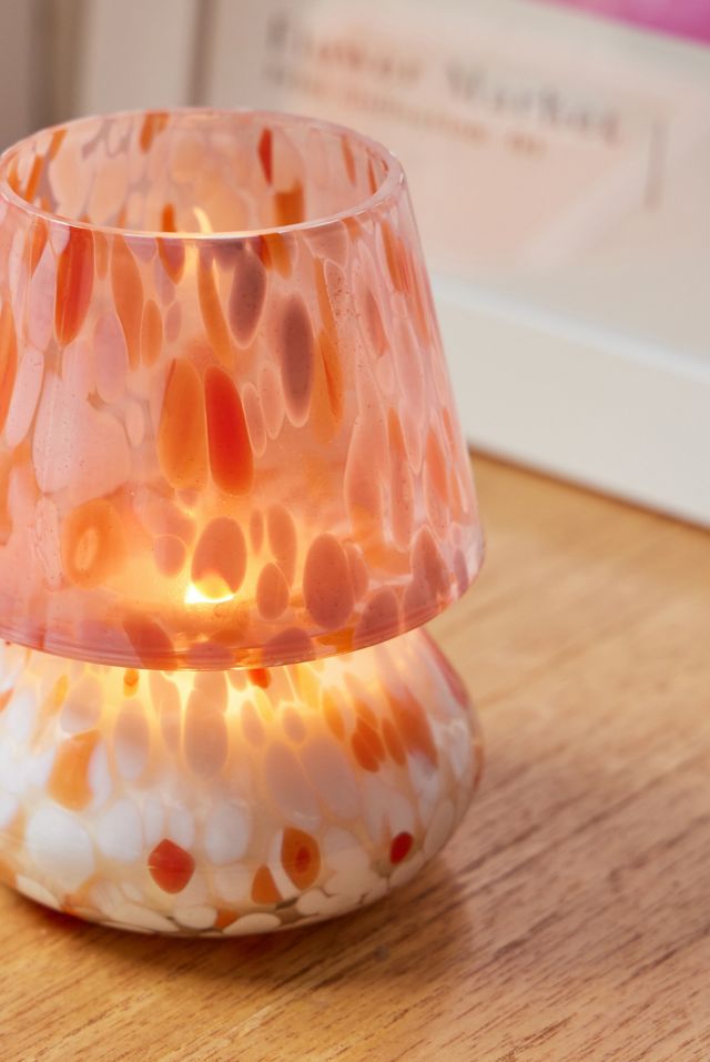 Ava Orange Tortoiseshell Lamp-Shaped Candle  #2