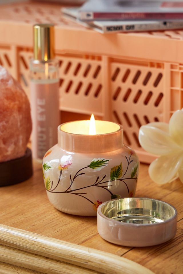 Pink Floral Lidded Candle | Urban Outfitters UK