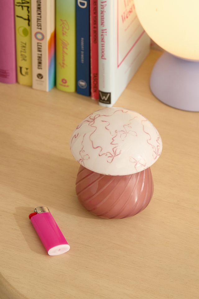 Bow Mushroom Candle #1