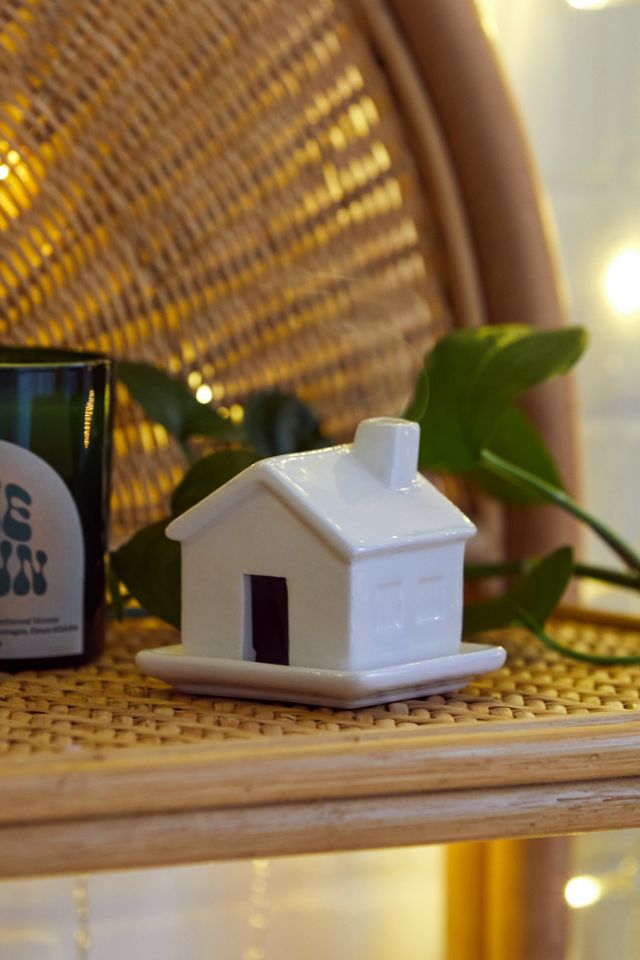 Ceramic House Incense Cone Holder