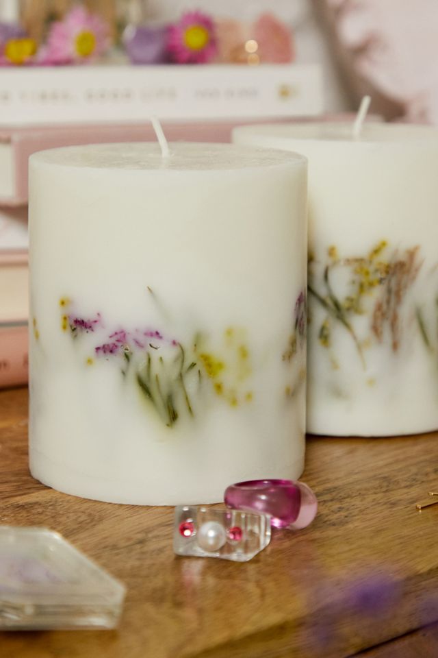 Bougie de Fleurs Séchées #1