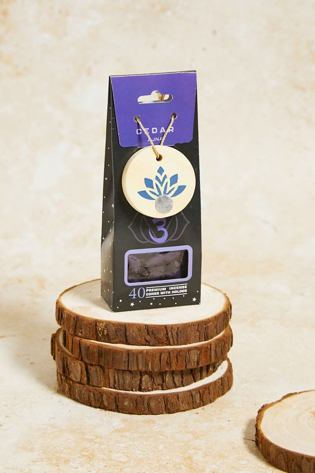 Sacred Chakra – Räucherkegel mit Jasminduft und Halter #3