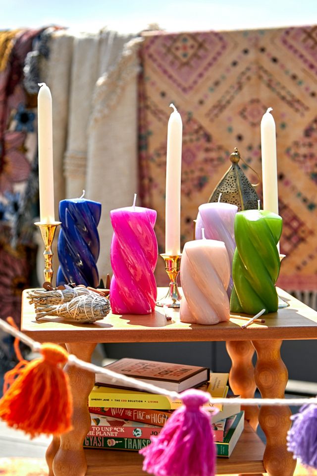 anna + nina Lilla Blunt Twisted Long Candle #1