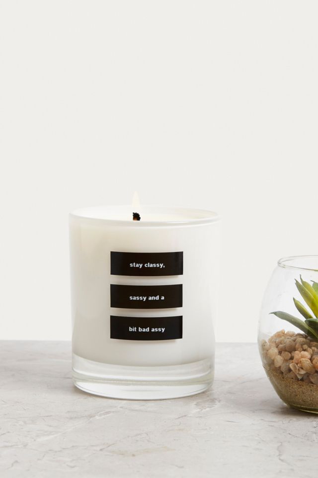 Lit Wicks Stay Classy Candle | Urban Outfitters UK