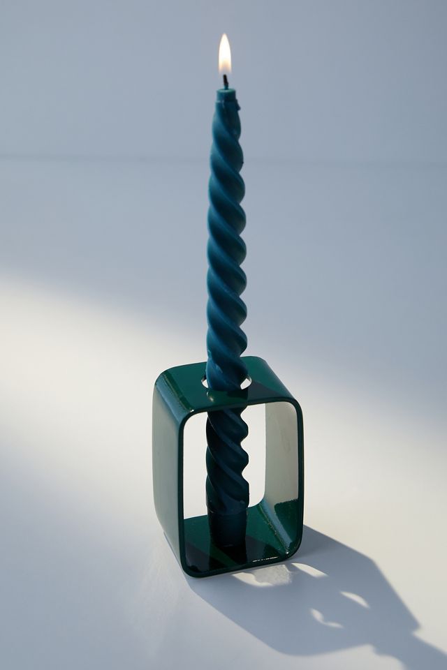 Black Cole Taper Candle Holder Urban Outfitters UK