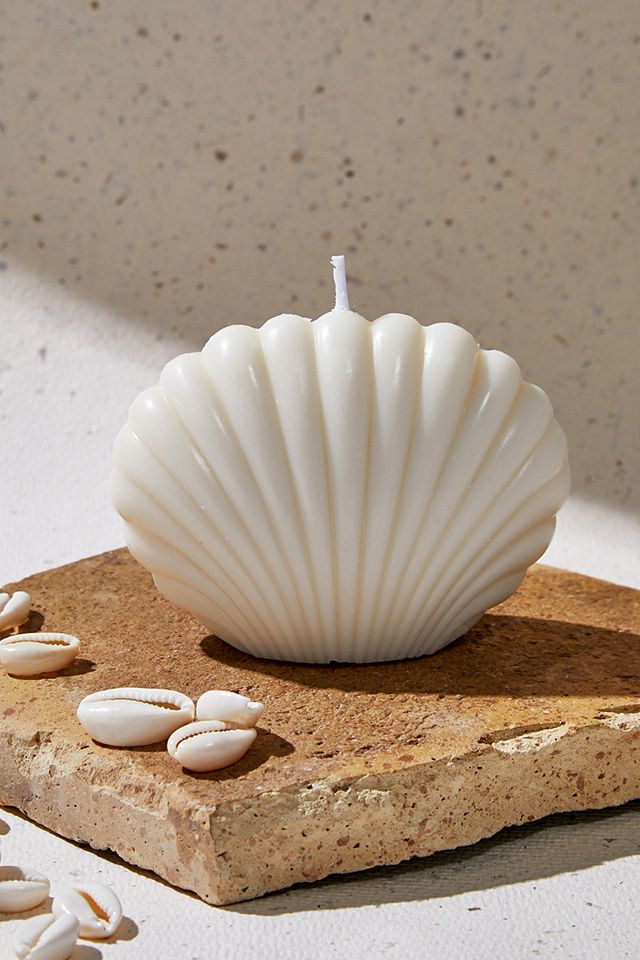 urbanoutfitters.com | Summer Morning Studios Cream Shell Candle