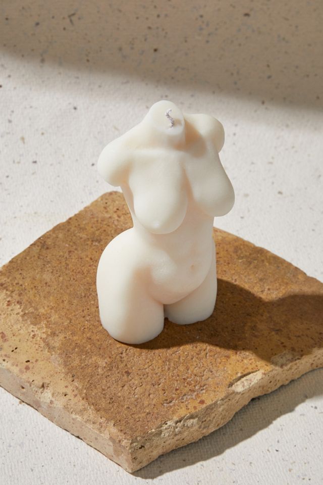 emone White Ayla Female Form Candle #1