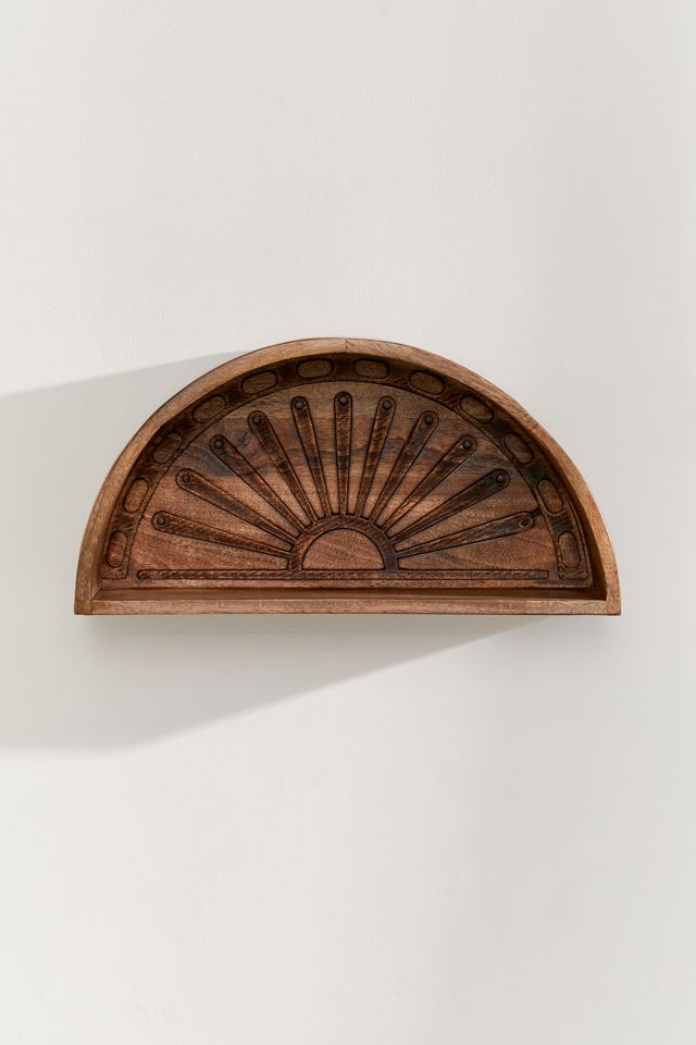 Sunset Wooden Wall Shelf #3